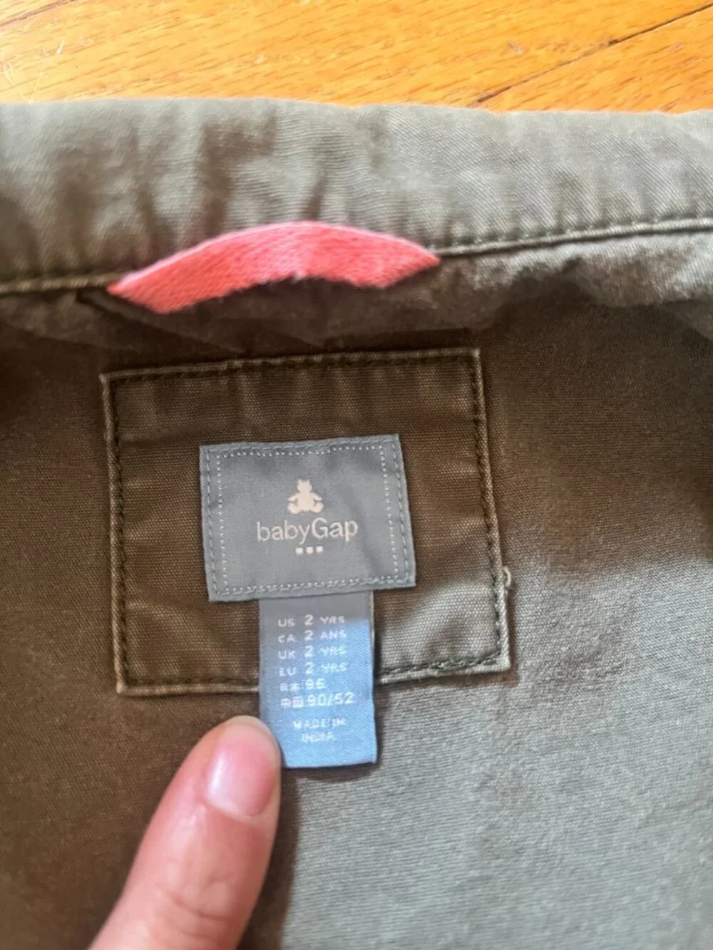 Baby Gap Cargo Zip Up Fall Coat